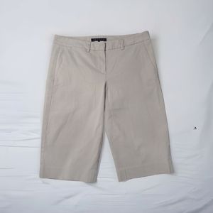 Theory Palmer Khaki Bermuda Shorts